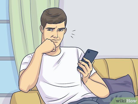 Step 3 He doesn’t like to text.