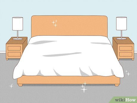 Step 1 Clean up the room and lay down a soft cotton sheet.