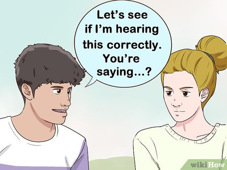 Step 2 Paraphrase before responding.